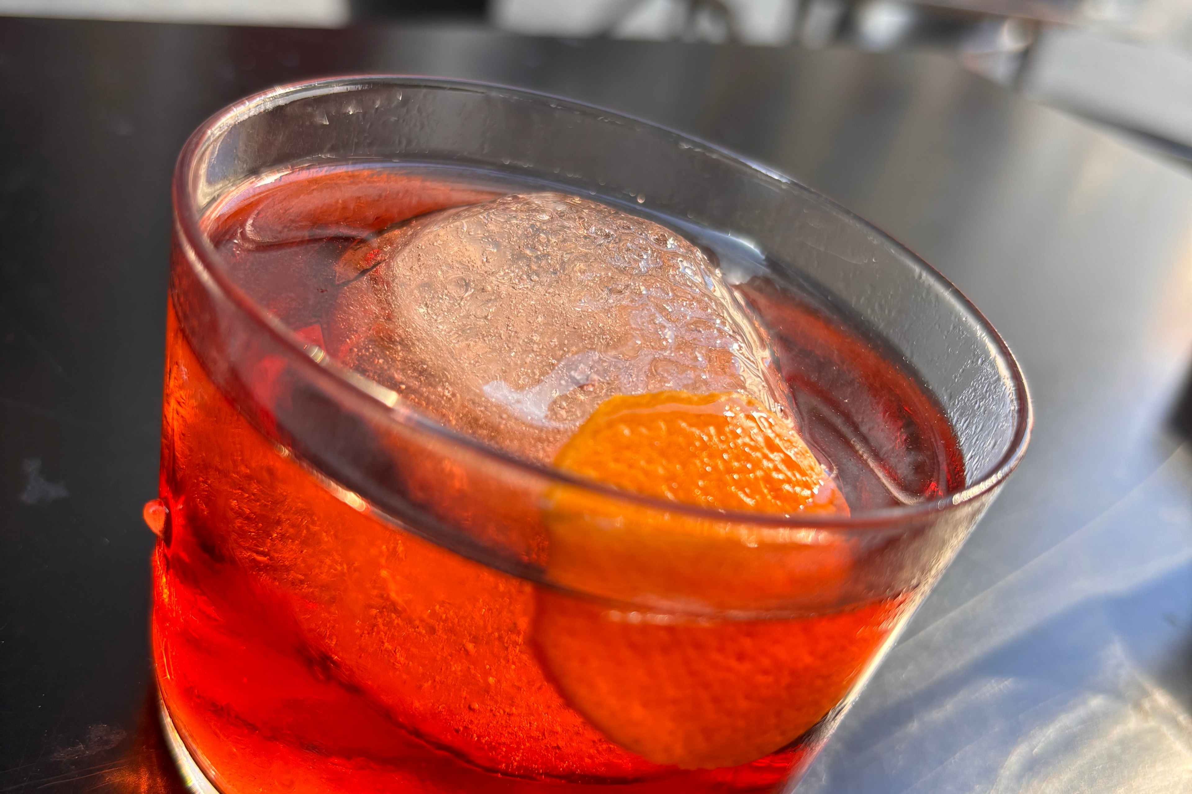 Negroni cockail, a must-try drink spot from our Porto food guidebook.